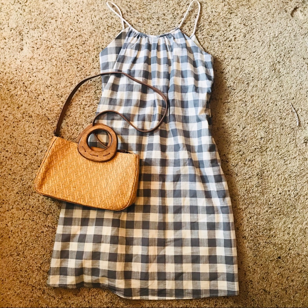 Anthropologie Comme Toi Plaid Dress with Pockets